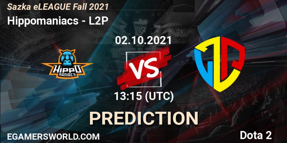 Hippomaniacs vs L2P: Match Prediction. 02.10.21, Dota 2, Sazka eLEAGUE Fall 2021