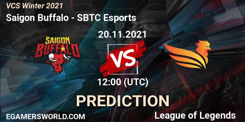Saigon Buffalo vs SBTC Esports: Match Prediction. 20.11.21, LoL, VCS Winter 2021