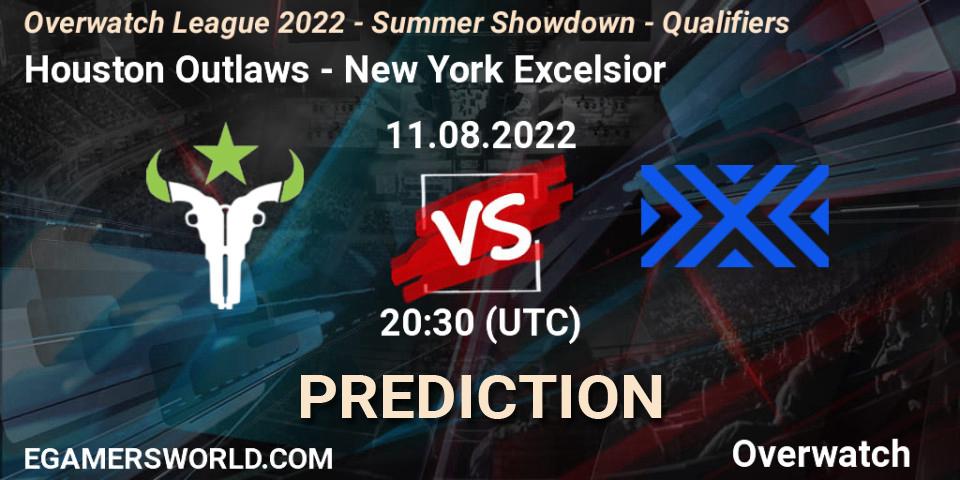 Houston Outlaws vs New York Excelsior: Match Prediction. 11.08.22, Overwatch, Overwatch League 2022 - Summer Showdown - Qualifiers