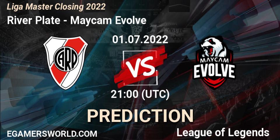 River Plate vs Maycam Evolve: Match Prediction. 01.07.22, LoL, Liga Master Closing 2022