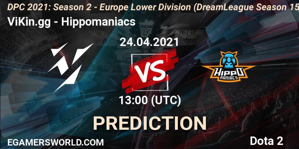 ViKin.gg vs Hippomaniacs: Match Prediction. 24.04.2021 at 12:55, Dota 2, DPC 2021: Season 2 - Europe Lower Division (DreamLeague Season 15)