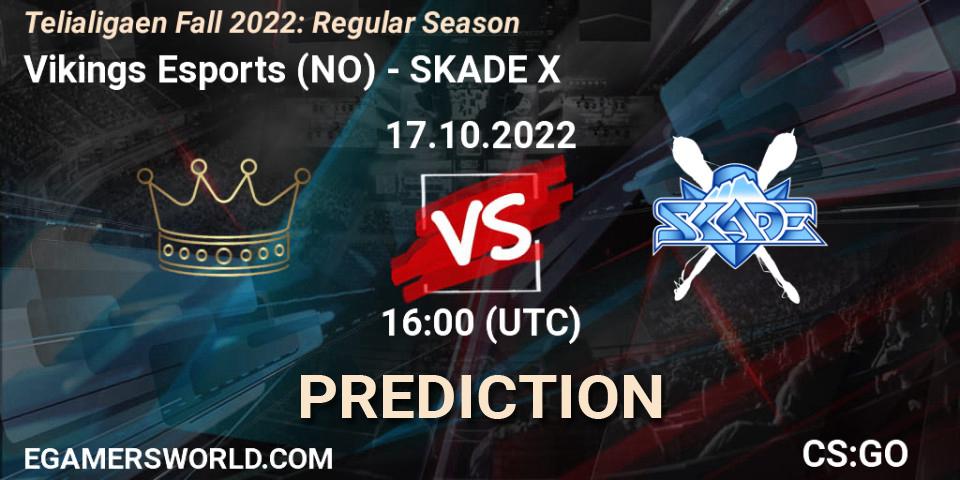 Vikings Esports vs SKADE X: Match Prediction. 17.10.2022 at 16:00, Counter-Strike (CS2), Telialigaen Fall 2022: Regular Season