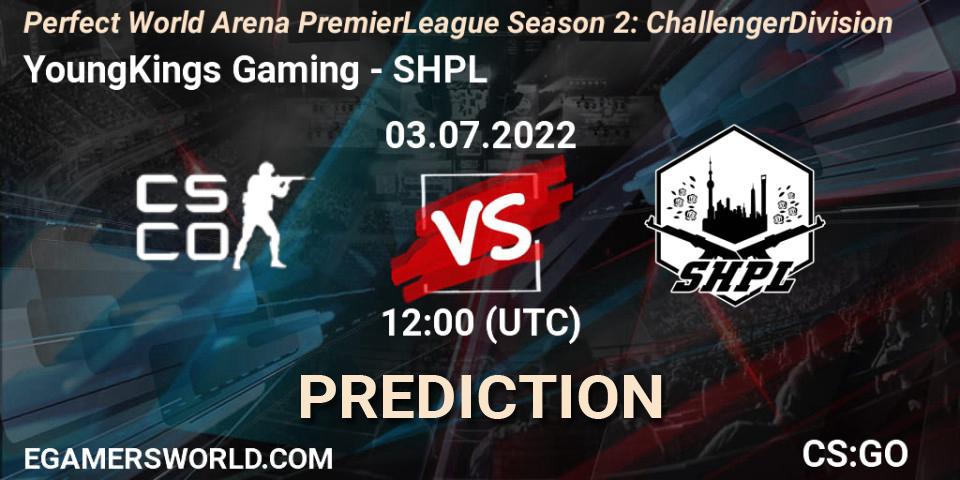 YoungKings Gaming vs SHPL: Match Prediction. 03.07.2022 at 10:00, Counter-Strike (CS2), Perfect World Arena Premier League Season 2: Challenger Division