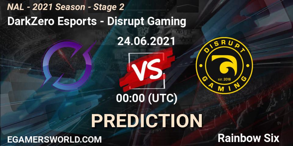 DarkZero Esports vs Disrupt Gaming: Match Prediction. 24.06.2021 at 00:00, Rainbow Six, NAL - 2021 Season - Stage 2