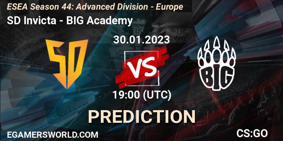 SD Invicta vs BIG Academy: Match Prediction. 08.02.23, CS2 (CS:GO), ESEA Season 44: Advanced Division - Europe