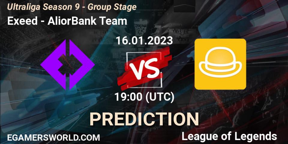 Exeed vs AliorBank Team: Match Prediction. 16.01.2023 at 19:00, LoL, Ultraliga Season 9 - Group Stage