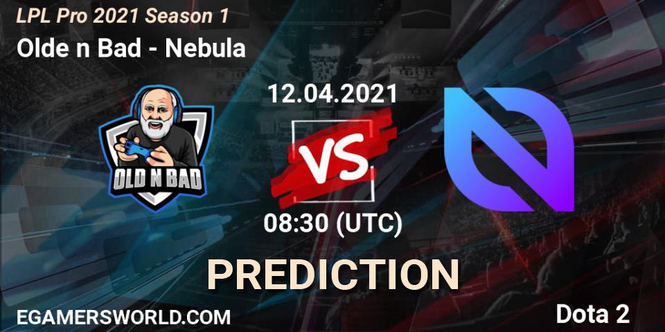 Olde n Bad vs Nebula: Match Prediction. 12.04.2021 at 08:33, Dota 2, LPL Pro 2021 Season 1