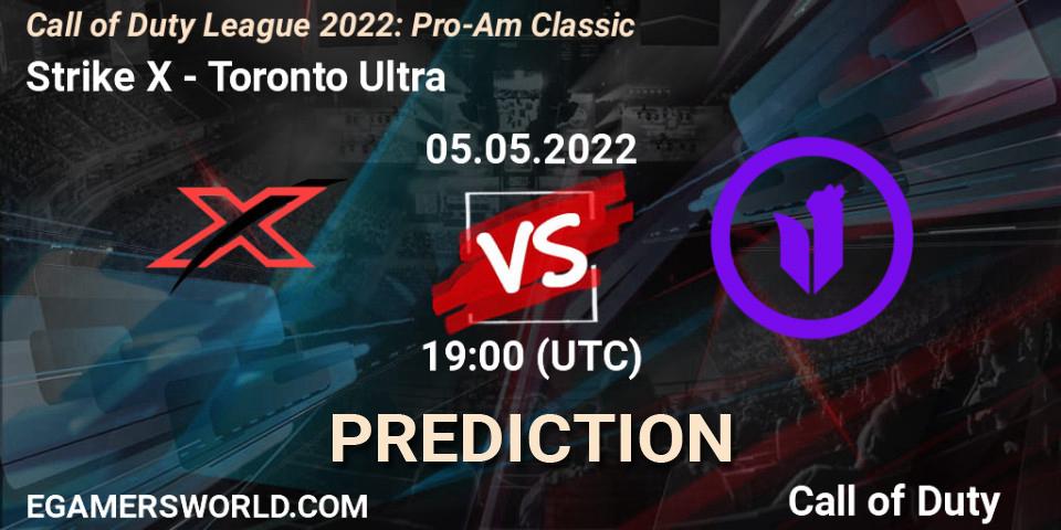 Strike X vs Toronto Ultra: Match Prediction. 05.05.22, Call of Duty, Call of Duty League 2022: Pro-Am Classic