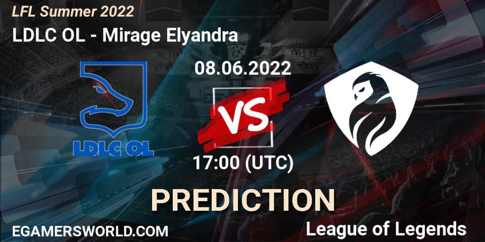 LDLC OL vs Mirage Elyandra: Match Prediction. 08.06.2022 at 17:00, LoL, LFL Summer 2022