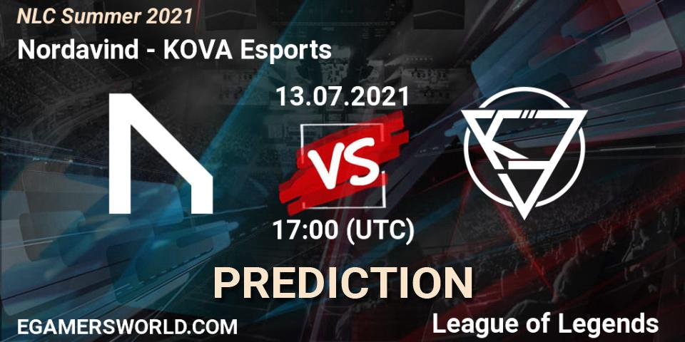 Nordavind vs KOVA Esports: Match Prediction. 13.07.2021 at 17:00, LoL, NLC Summer 2021