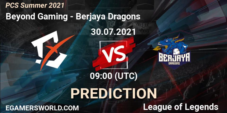 Beyond Gaming vs Berjaya Dragons: Match Prediction. 30.07.2021 at 09:10, LoL, PCS Summer 2021