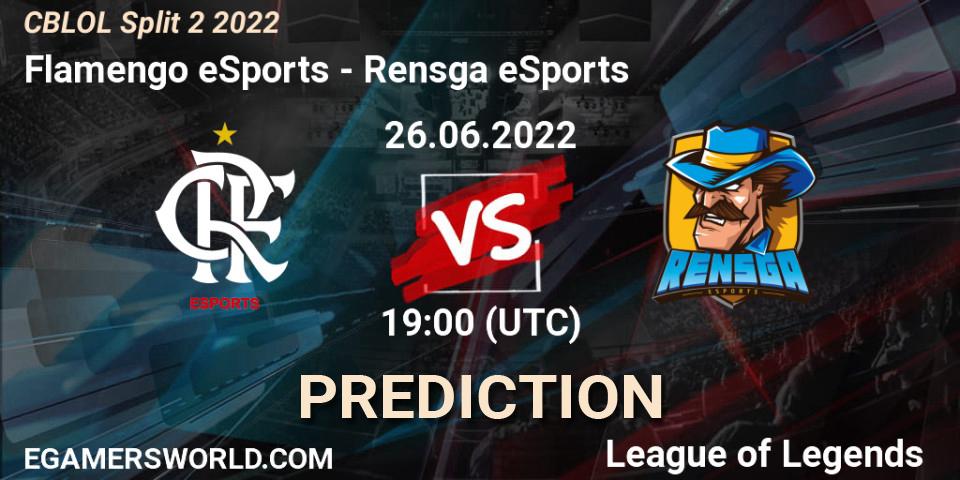Flamengo eSports vs Rensga eSports: Match Prediction. 26.06.2022 at 20:30, LoL, CBLOL Split 2 2022