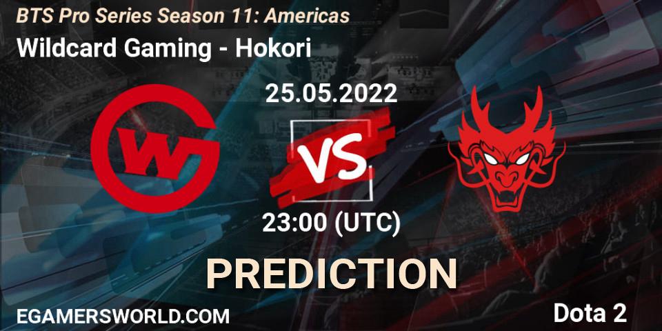 Wildcard Gaming vs Hokori: Match Prediction. 25.05.2022 at 22:48, Dota 2, BTS Pro Series Season 11: Americas