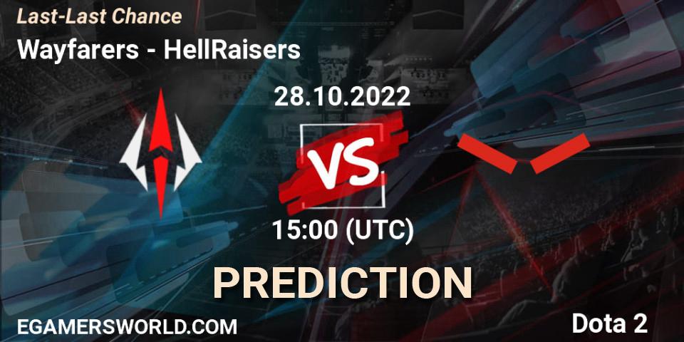 Wayfarers vs HellRaisers: Match Prediction. 28.10.22, Dota 2, Last-Last Chance