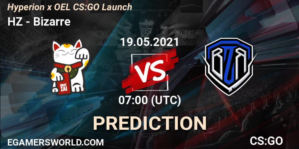 HZ vs Bizarre: Match Prediction. 20.05.2021 at 08:00, Counter-Strike (CS2), Hyperion x OEL CS:GO Launch