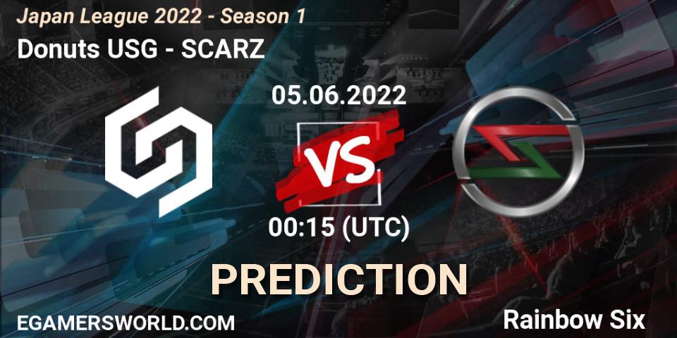 Donuts USG vs SCARZ: Match Prediction. 05.06.2022 at 00:15, Rainbow Six, Japan League 2022 - Season 1