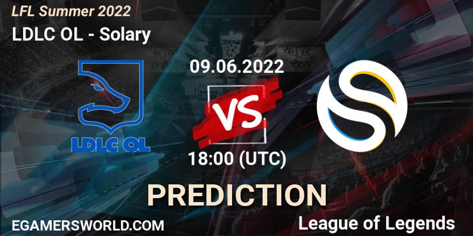 LDLC OL vs Solary: Match Prediction. 09.06.22, LoL, LFL Summer 2022