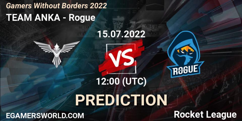 TEAM ANKA vs Rogue: Match Prediction. 15.07.2022 at 12:00, Rocket League, Gamers Without Borders 2022