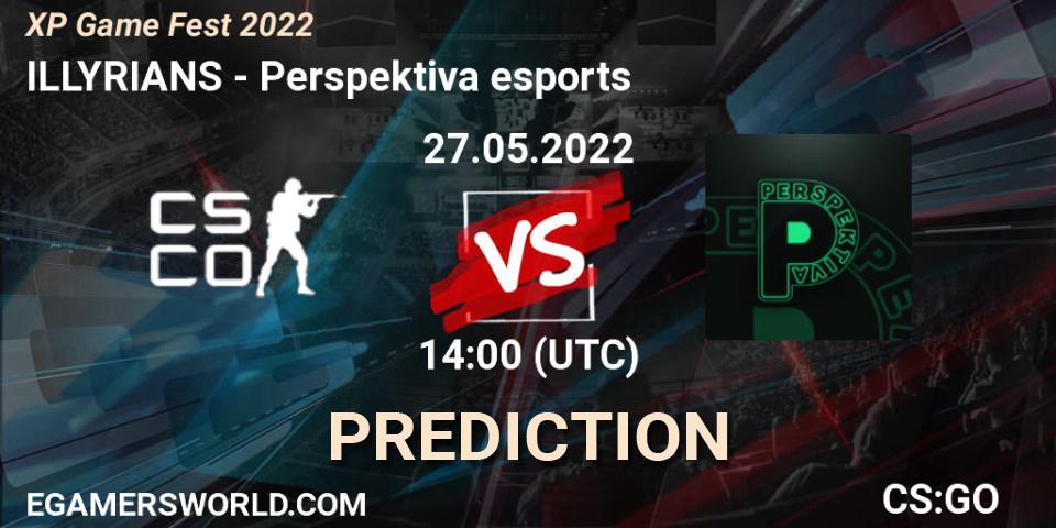 ILLYRIANS vs Perspektiva: Match Prediction. 27.05.2022 at 14:30, Counter-Strike (CS2), XP Game Fest 2022