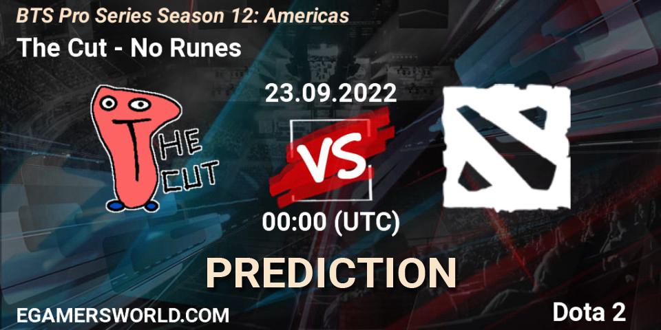 The Cut vs No Runes: Match Prediction. 23.09.22, Dota 2, BTS Pro Series Season 12: Americas