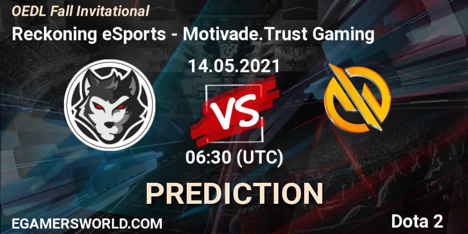 Reckoning eSports vs Motivade.Trust Gaming: Match Prediction. 14.05.21, Dota 2, OEDL Fall Invitational