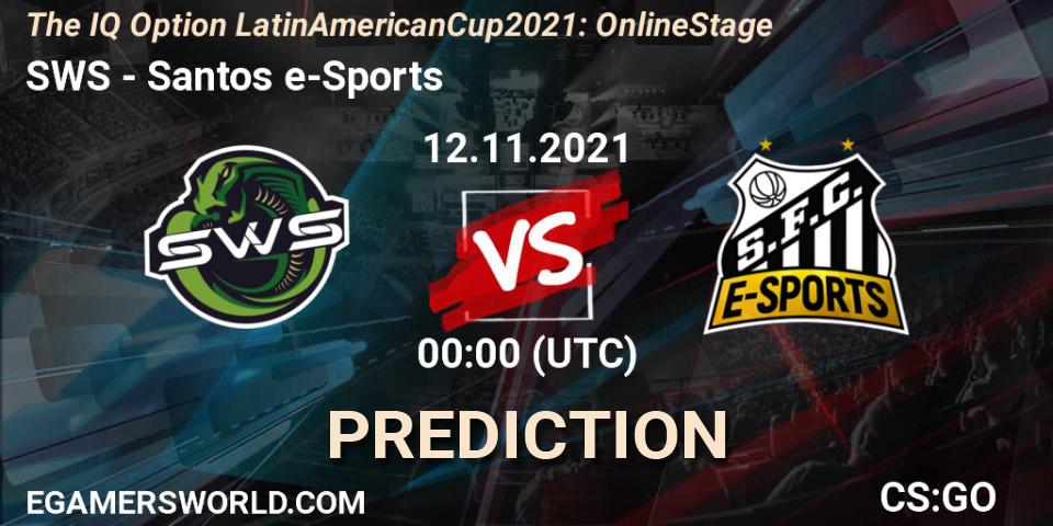 SWS vs Santos e-Sports: Match Prediction. 12.11.21, CS2 (CS:GO), The IQ Option Latin American Cup 2021: Online Stage