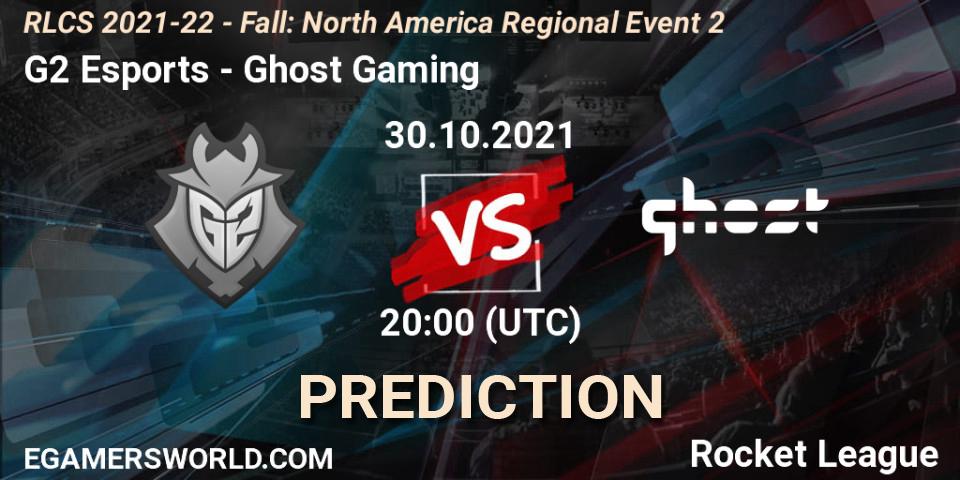 G2 Esports vs Ghost Gaming: Match Prediction. 30.10.2021 at 20:00, Rocket League, RLCS 2021-22 - Fall: North America Regional Event 2