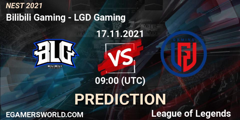 LGD Gaming vs Bilibili Gaming: Match Prediction. 17.11.2021 at 07:00, LoL, NEST 2021