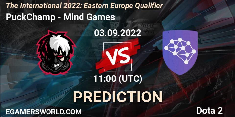 PuckChamp vs Mind Games: Match Prediction. 03.09.22, Dota 2, The International 2022: Eastern Europe Qualifier