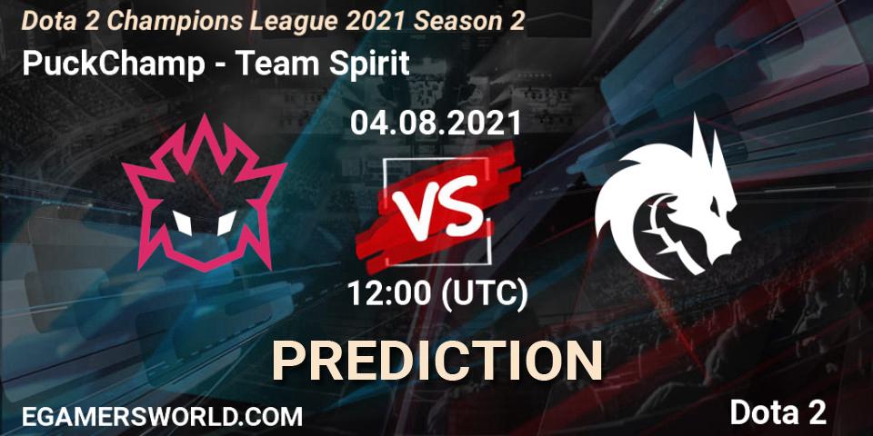 PuckChamp vs Team Spirit: Match Prediction. 04.08.2021 at 12:29, Dota 2, Dota 2 Champions League 2021 Season 2