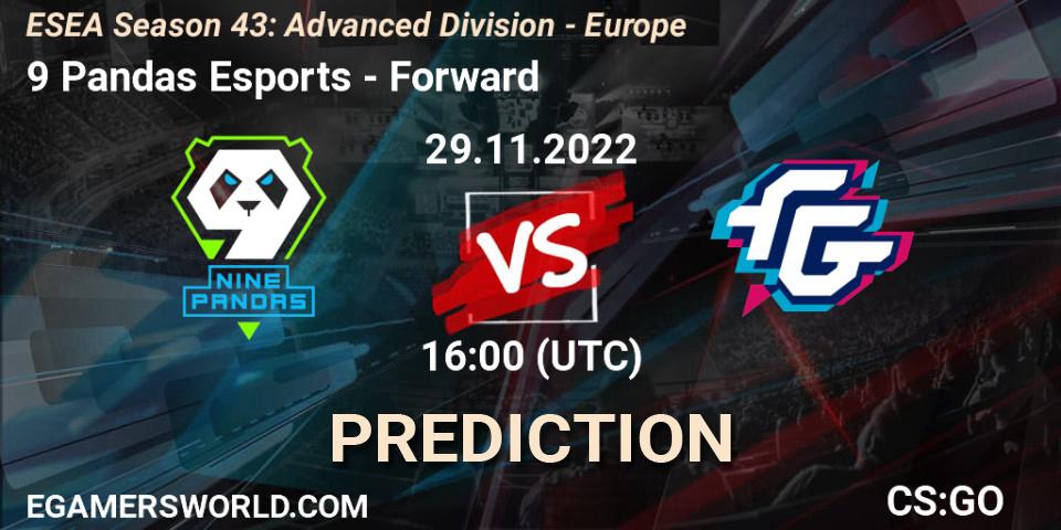 9 Pandas Esports vs Forward: Match Prediction. 29.11.22, CS2 (CS:GO), ESEA Season 43: Advanced Division - Europe