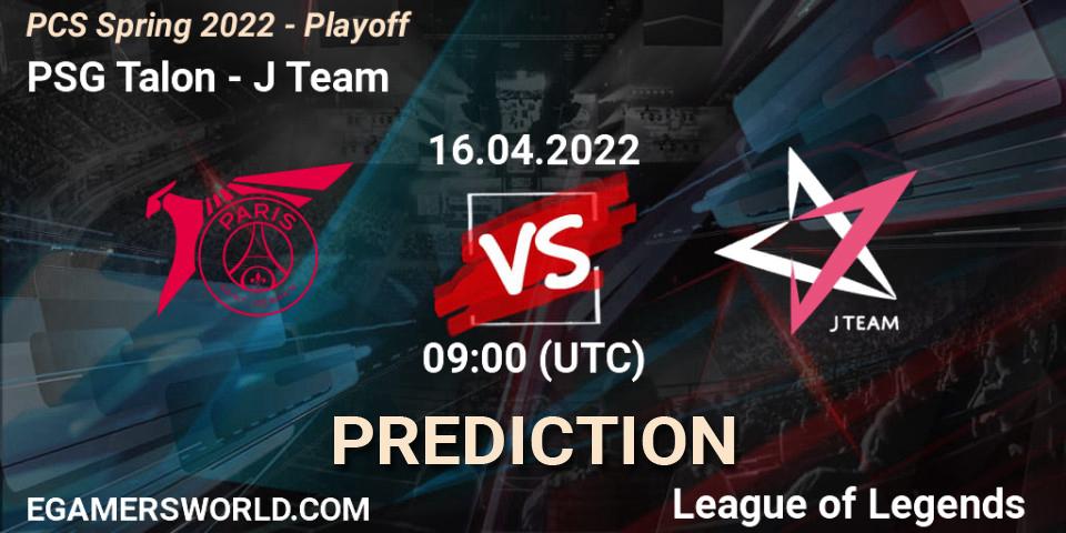 PSG Talon vs J Team: Match Prediction. 16.04.22, LoL, PCS Spring 2022 - Playoff