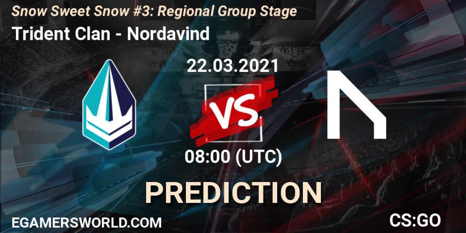 Trident Clan vs Nordavind: Match Prediction. 22.03.2021 at 08:00, Counter-Strike (CS2), Snow Sweet Snow #3: Regional Group Stage