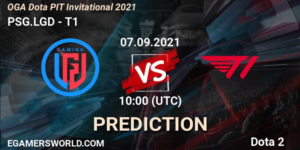 PSG.LGD vs T1: Match Prediction. 07.09.2021 at 10:00, Dota 2, OGA Dota PIT Invitational 2021