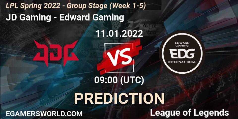 JD Gaming vs Edward Gaming: Match Prediction. 11.01.2022 at 09:00, LoL, LPL Spring 2022 - Group Stage (Week 1-5)