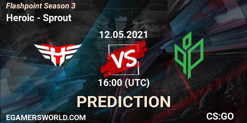 Heroic vs Sprout: Match Prediction. 12.05.2021 at 16:05, Counter-Strike (CS2), Flashpoint Season 3