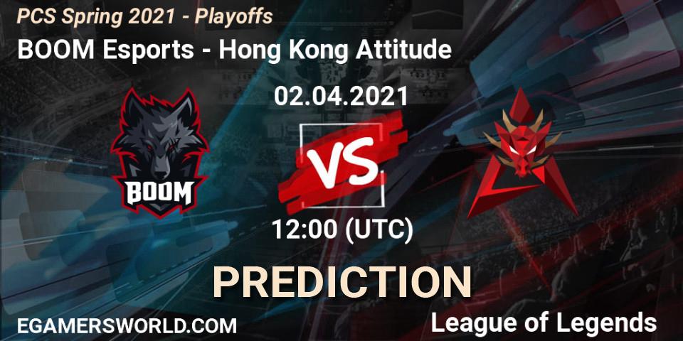 BOOM Esports vs Hong Kong Attitude: Match Prediction. 02.04.2021 at 11:30, LoL, PCS Spring 2021 - Playoffs