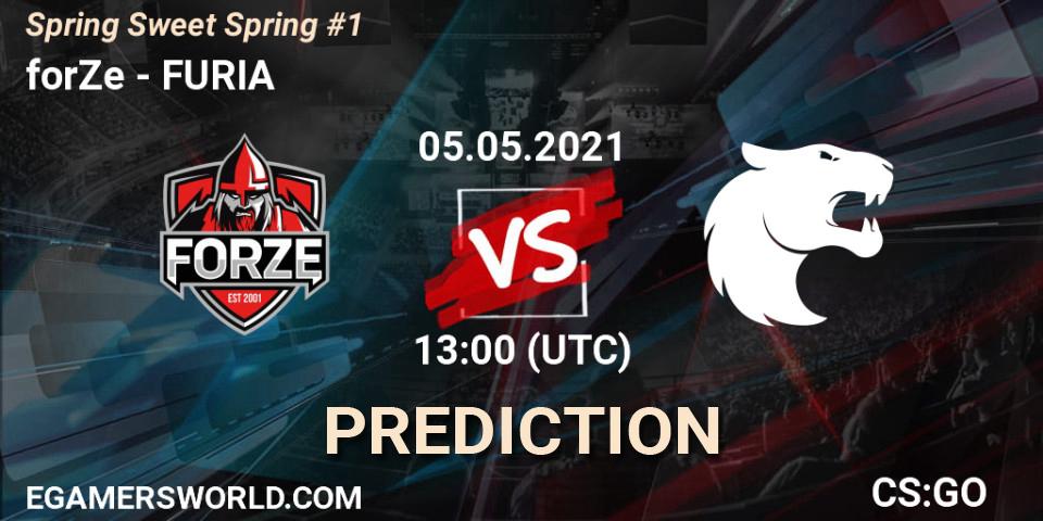 forZe vs FURIA: Match Prediction. 05.05.2021 at 13:00, Counter-Strike (CS2), Spring Sweet Spring #1