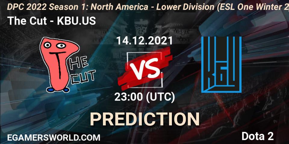 The Cut vs KBU.US: Match Prediction. 14.12.2021 at 22:56, Dota 2, DPC 2022 Season 1: North America - Lower Division (ESL One Winter 2021)