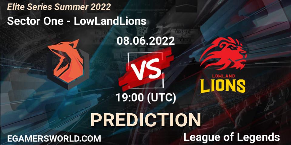 Sector One vs LowLandLions: Match Prediction. 08.06.2022 at 19:00, LoL, Elite Series Summer 2022