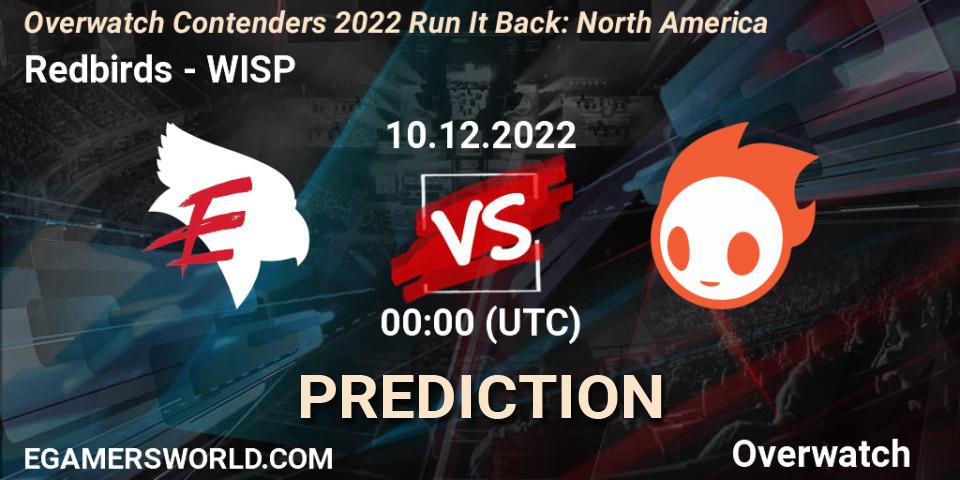 Redbirds vs WISP: Match Prediction. 09.12.2022 at 23:00, Overwatch, Overwatch Contenders 2022 Run It Back: North America