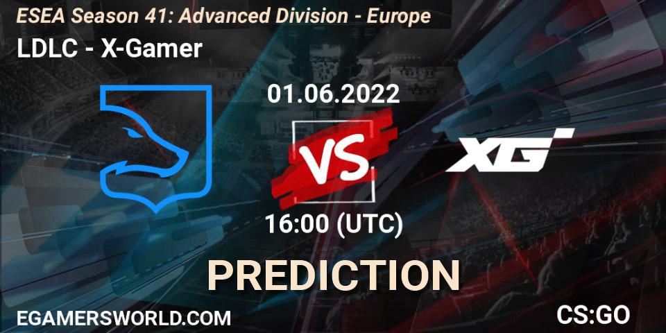 LDLC vs X-Gamer: Match Prediction. 01.06.2022 at 16:00, Counter-Strike (CS2), ESEA Season 41: Advanced Division - Europe