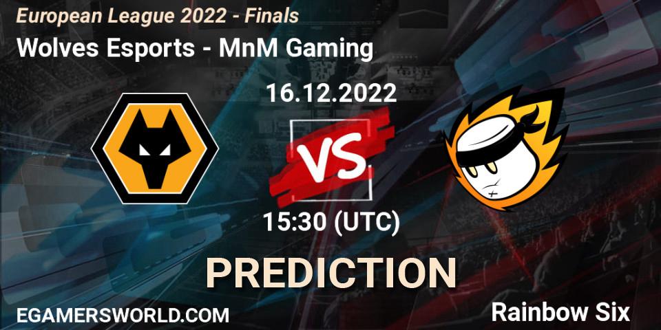 Wolves Esports vs MnM Gaming: Match Prediction. 16.12.22, Rainbow Six, European League 2022 - Finals