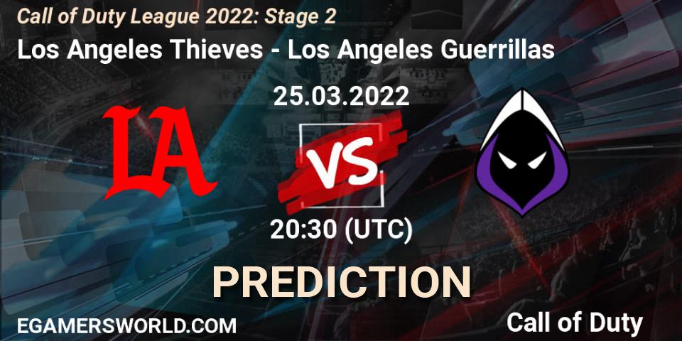 Los Angeles Thieves vs Los Angeles Guerrillas: Match Prediction. 25.03.22, Call of Duty, Call of Duty League 2022: Stage 2