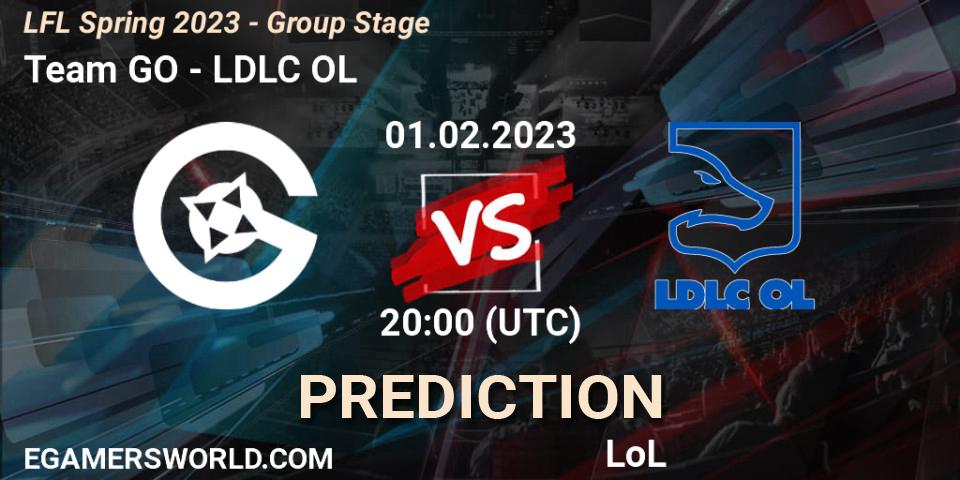 Team GO vs LDLC OL: Match Prediction. 01.02.23, LoL, LFL Spring 2023 - Group Stage