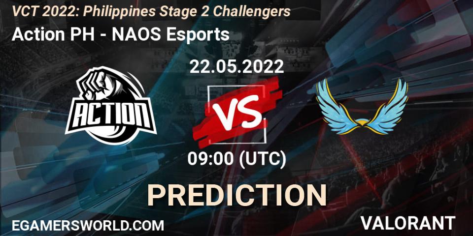 Action PH vs NAOS Esports: Match Prediction. 22.05.22, VALORANT, VCT 2022: Philippines Stage 2 Challengers