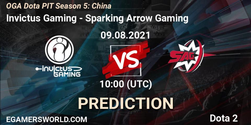 Invictus Gaming vs Sparking Arrow Gaming: Match Prediction. 09.08.2021 at 09:39, Dota 2, OGA Dota PIT Season 5: China