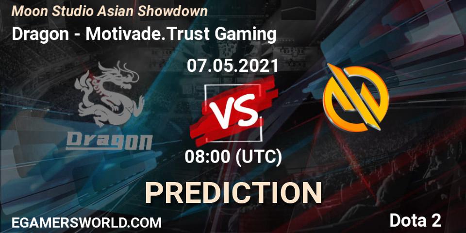 Dragon vs Motivade.Trust Gaming: Match Prediction. 07.05.2021 at 08:19, Dota 2, Moon Studio Asian Showdown
