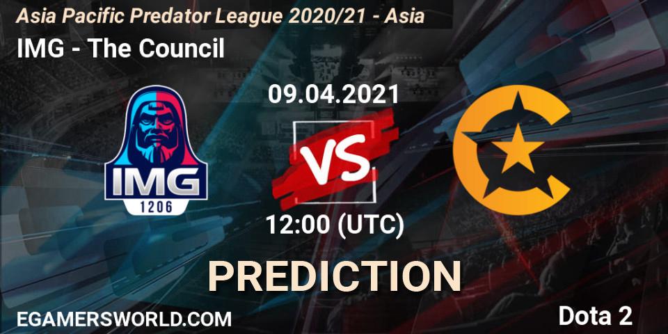 IMG vs The Council: Match Prediction. 09.04.2021 at 12:00, Dota 2, Asia Pacific Predator League 2020/21 - Asia