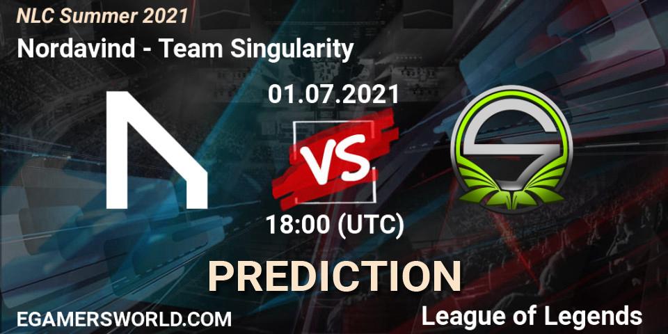 Nordavind vs Team Singularity: Match Prediction. 01.07.2021 at 18:00, LoL, NLC Summer 2021